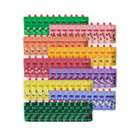 Owolovo Mix 9 skonių vaisių putėsiai 90x 200g