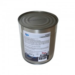 KARINĖS PUPELĖS SU KIAULIENA, KONSERVUOTA, 850g skardinė