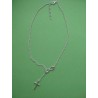 Pendant cross with infinity